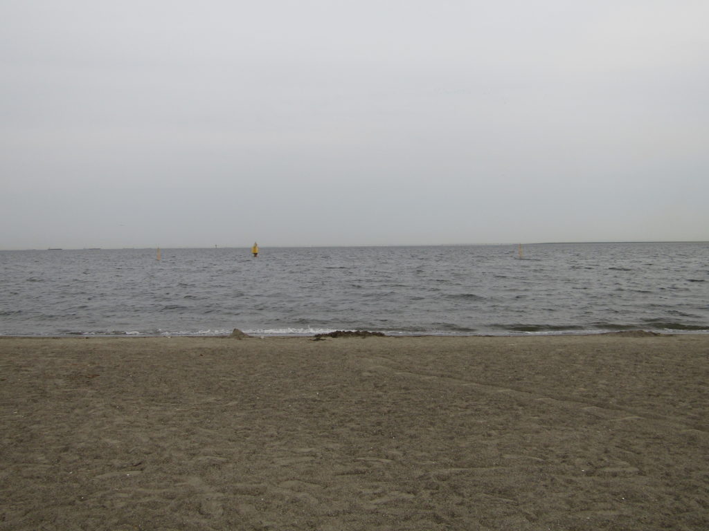 城南島海浜公園の砂浜です。