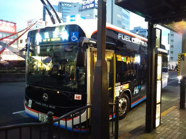 京急バスの燃料電池バス Soraをjr蒲田駅で見た せき不動産