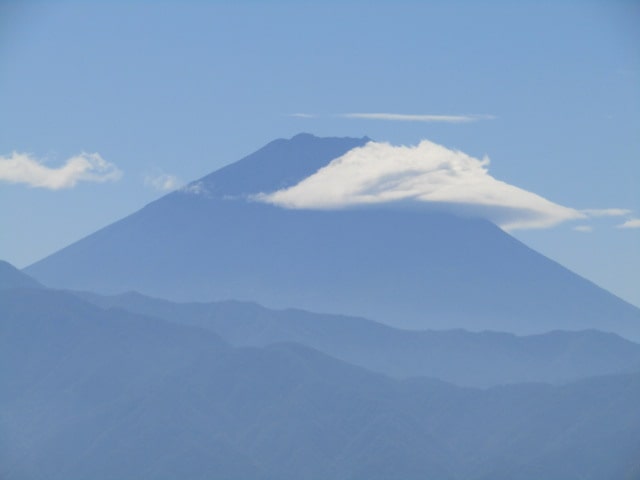 山梨県側から見た富士山です。