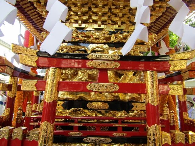 浜竹神社の大人神輿の装飾