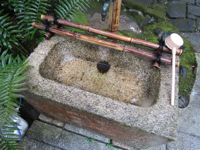 杉本寺の手水