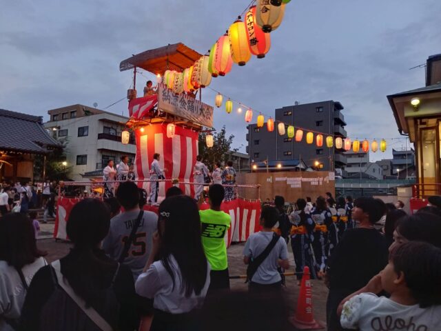 浜竹神社の盆踊り大会