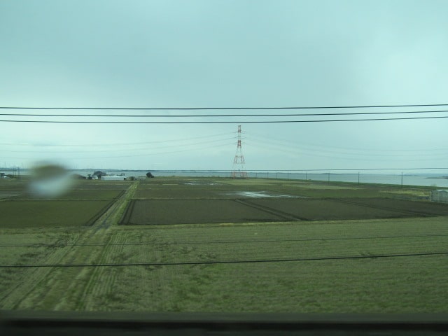 車窓からの茨城の風景