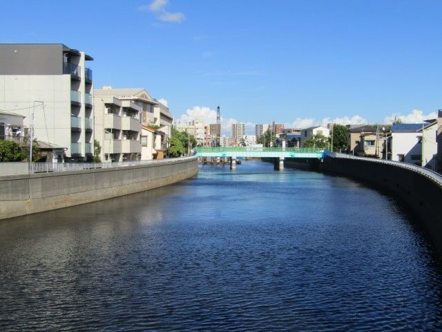 大田区を流れる呑川