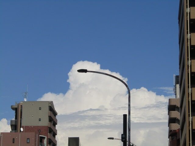環八から見た入道雲