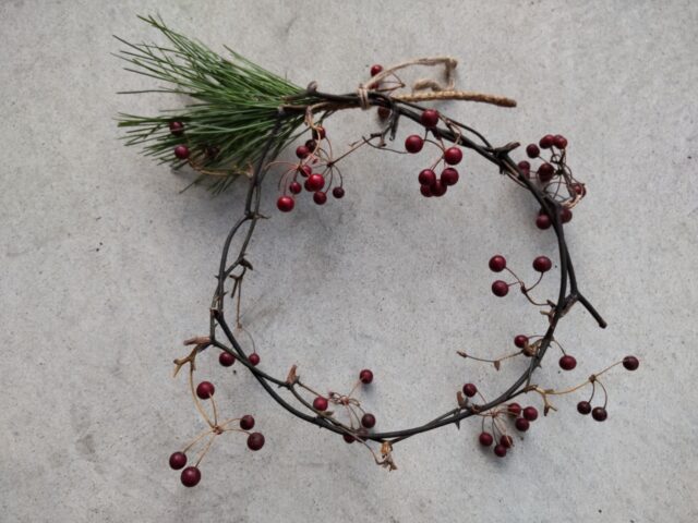 サンキライの正月飾り