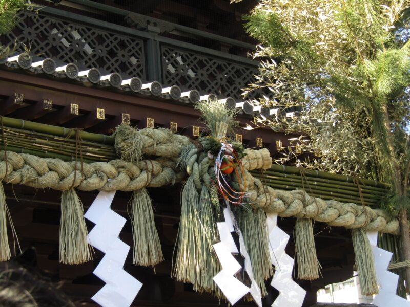 川崎大師のしめ縄