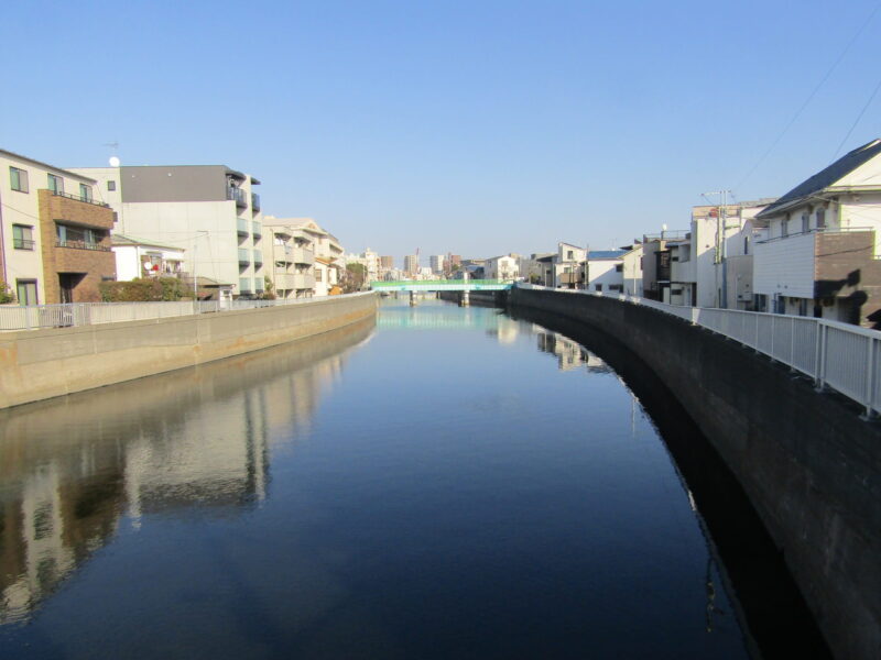 大田区を流れる呑川